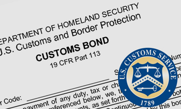 Customs declaration paperwork being completed
